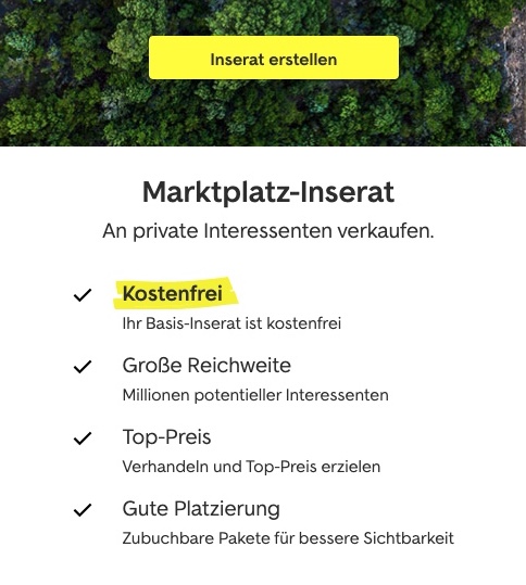 AutoScout24 Inserat erstellen
