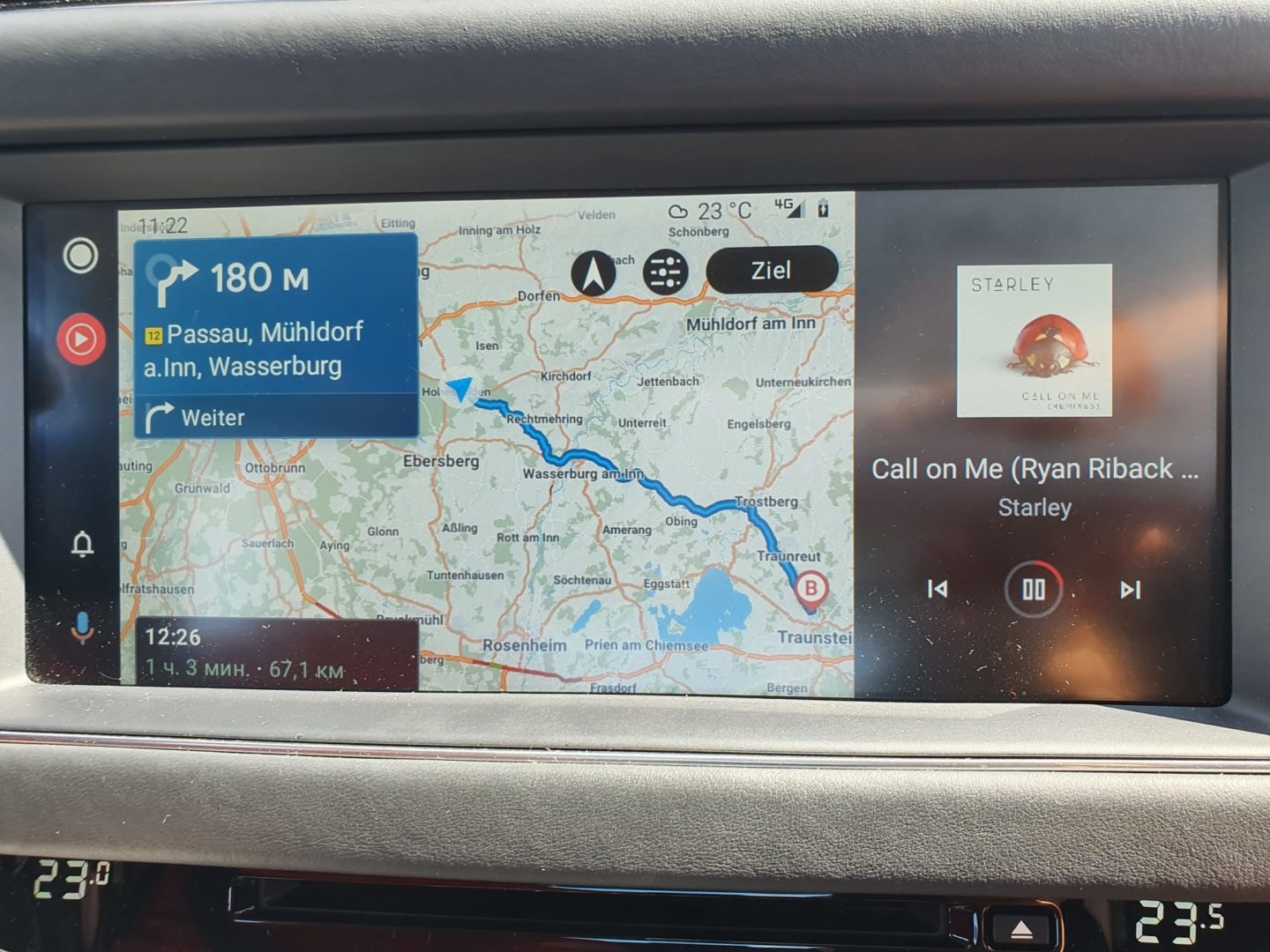Android Auto Sygic Route